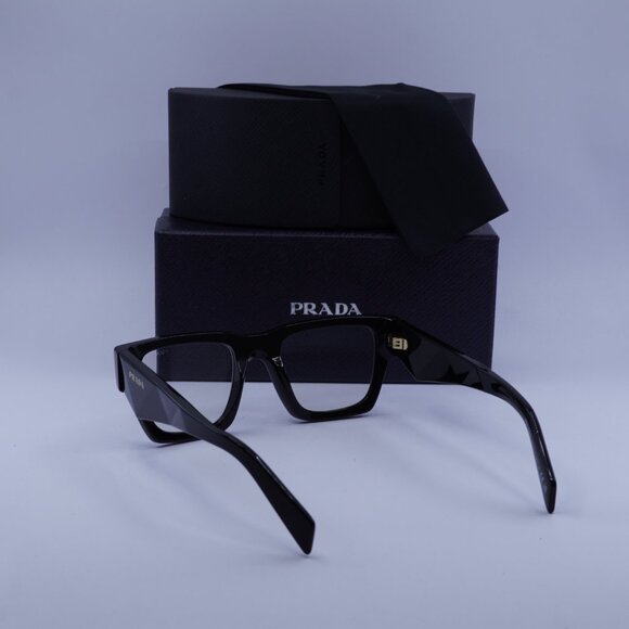 Prada PRA06S 16K08N Square Sunglasses – Black\\Clear Blue Light Filter main image 6